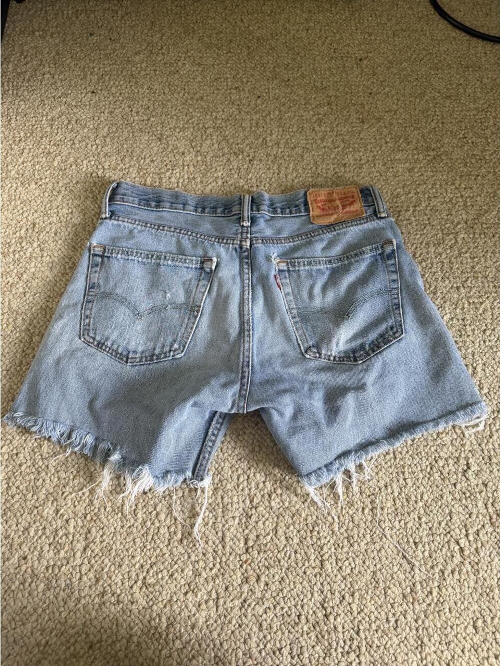 Levi's blue denim shorts
